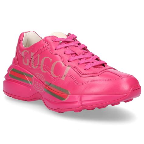 neon pink gucci shoes|Gucci sneakers for women.